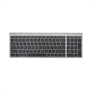 Клавіатура бездротова Jeqang JB-386 Сіра (Grey) 148518 фото