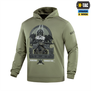 Кофта M-Tac Hoodie Odin Зелена (Light Olive) (M) 228663 фото