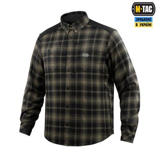 Сорочка M-Tac Redneck Shirt Чорна Зелена (Black Tan) (S/L) 233330 фото