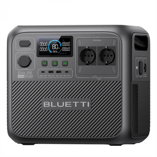Портативна зарядна станція Bluetti Elite 200 V2 Чорна (Black) 195655 фото