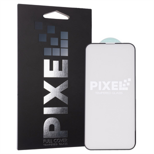 Захисне скло для iPhone 13/13 Pro/14/16e/17e Pixel 3D Чорне (Black) 103029 фото