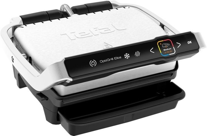 Гриль Tefal OptiGrill Elite GC750D30 Срібний (Silver) 151854 фото