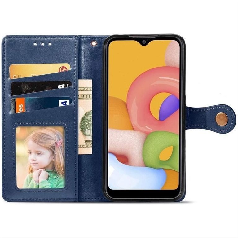 Чохол кейс для Samsung A07 GETMAN Gallant (PU) Синій (Blue) 205653 фото