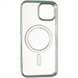 Чохол накладка для iPhone 12 Pro Chrome Frame Case (MagSafe) Зелена (Green) 182904 фото 5