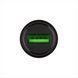 Автомобільний зарядний пристрій XO CC39 single USB QC3.0 18W 3A + кабель Micro-USB Чорний (Black) 103071 фото 2