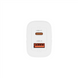 Зарядний пристрій XO L130 (1USB + 1USB-C) PD&QC3.0 30W 3A + кабель Type-C to Type-C Білий (White) 127056 фото 3