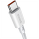 USB кабель Baseus Superior Series Fast Charging Type-C to Type-C PD 100W 1м Білий (White) 167478 фото 2